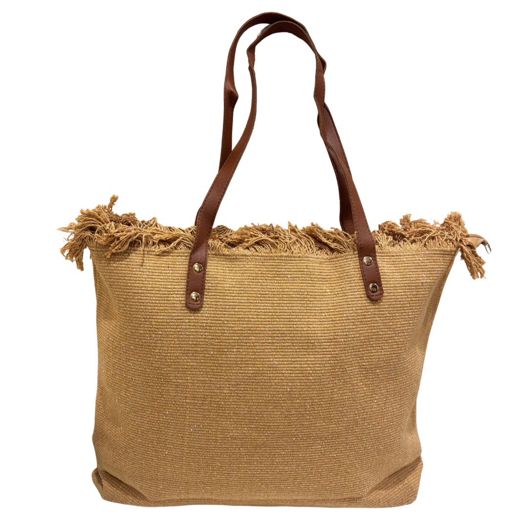 Beaded Canvas Tote Bag for Women | Hand-Embellished Bohemian Tote