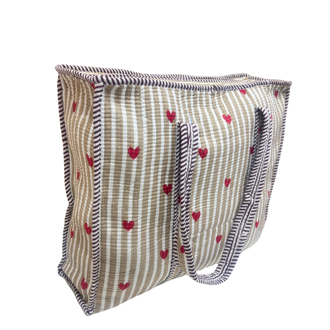 The Bazaar Bhoot Edition:- Premium Cotton Quilted Shopping Tote Bag