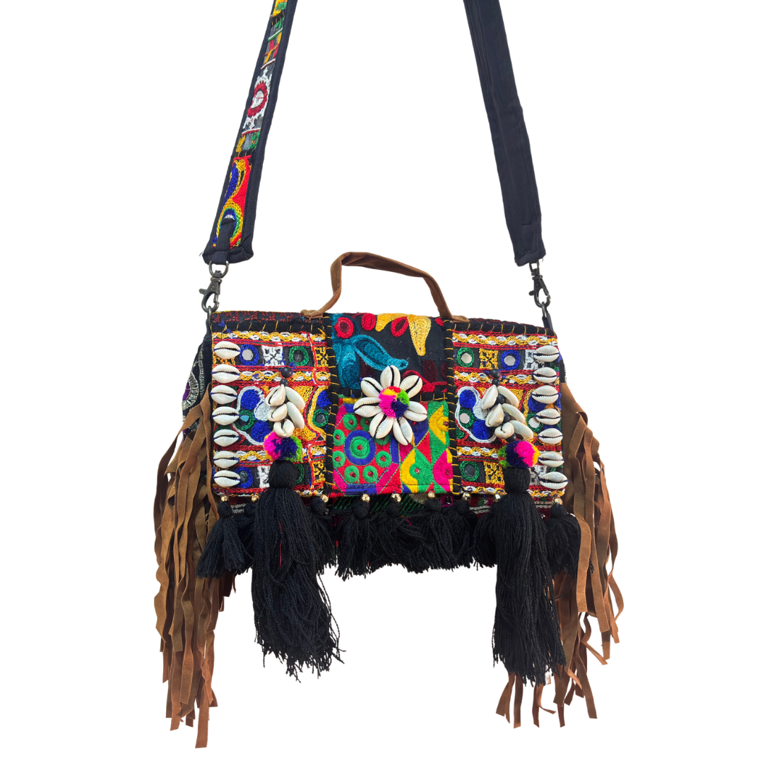 The House of RajPadmini Handmade Banjara Crossbody Bag