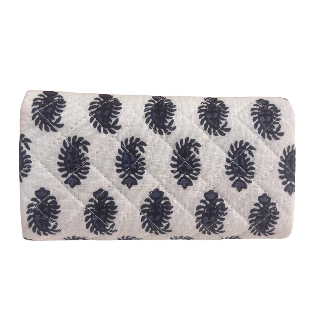 The House of RajPadmini Foldable Cotton Sunglass Case with Magnetic Closure