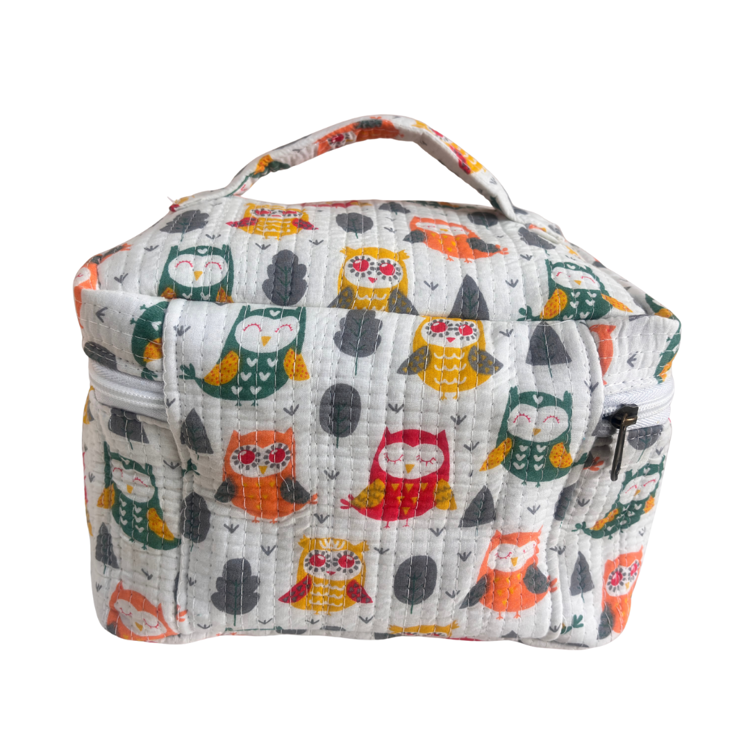 The House of RajPadmini Quilted Cotton Cosmetic Case