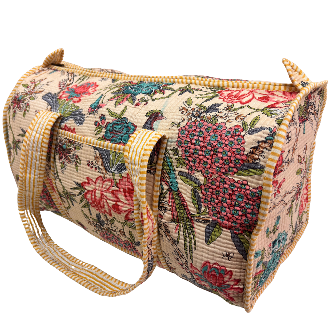 The Pushkar Balloon Quilted Heritage Duffle - Travel Ready Collection