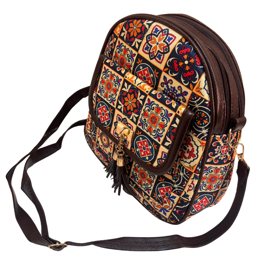 The Harkara Messenger Backpack Convertible Sling - Palace Runner Collection