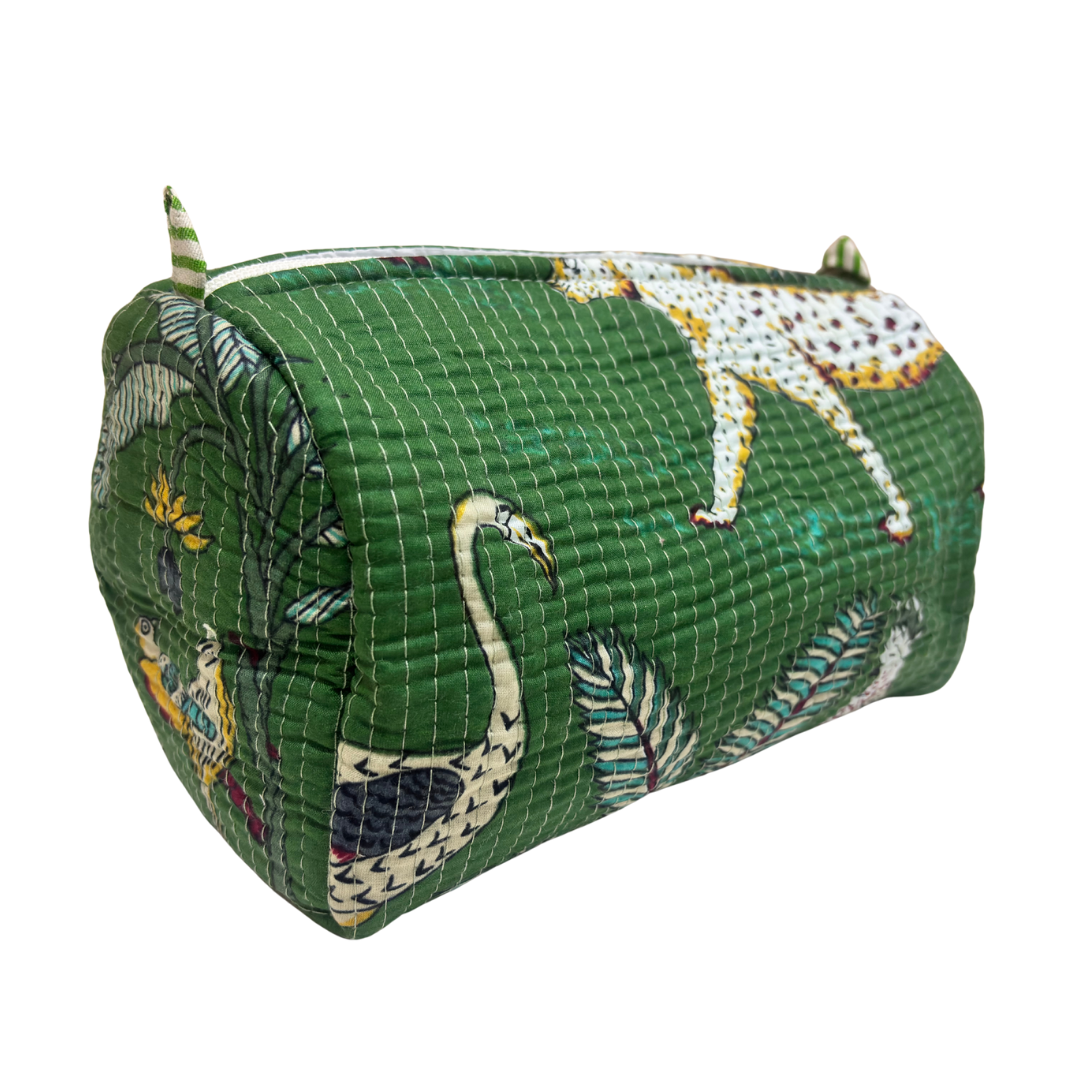 The Alfred Edition Multipurpose Travel Organizers:- Premium Handcrafted Waterproof Quilted Cotton Beauty/Travel Organizer Bag for Men & Women