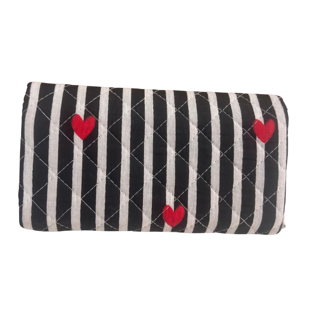 The House of RajPadmini Foldable Cotton Sunglass Case with Magnetic Closure