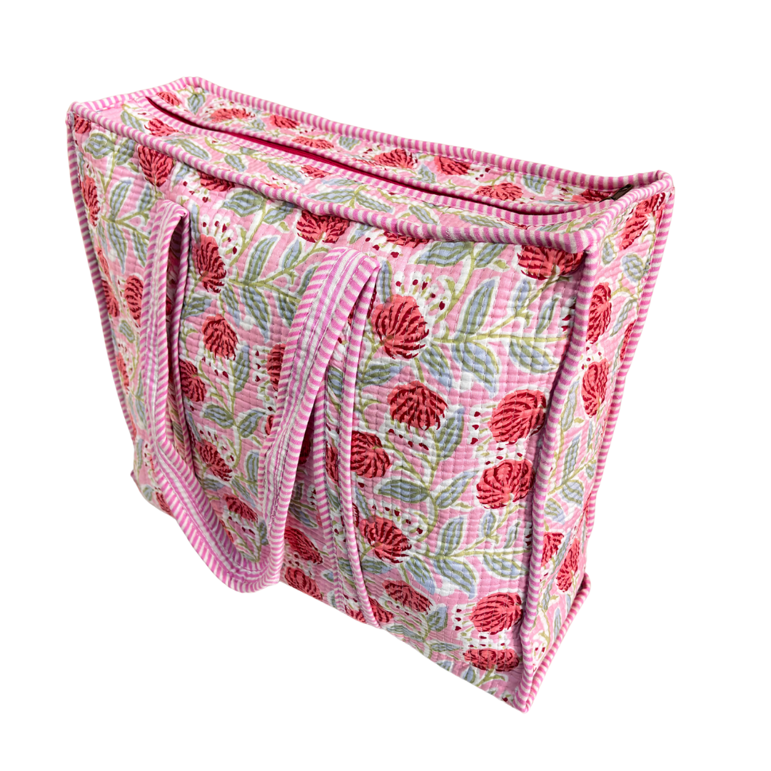 The Bazaar Bhoot Edition:- Premium Cotton Quilted Shopping Tote Bag