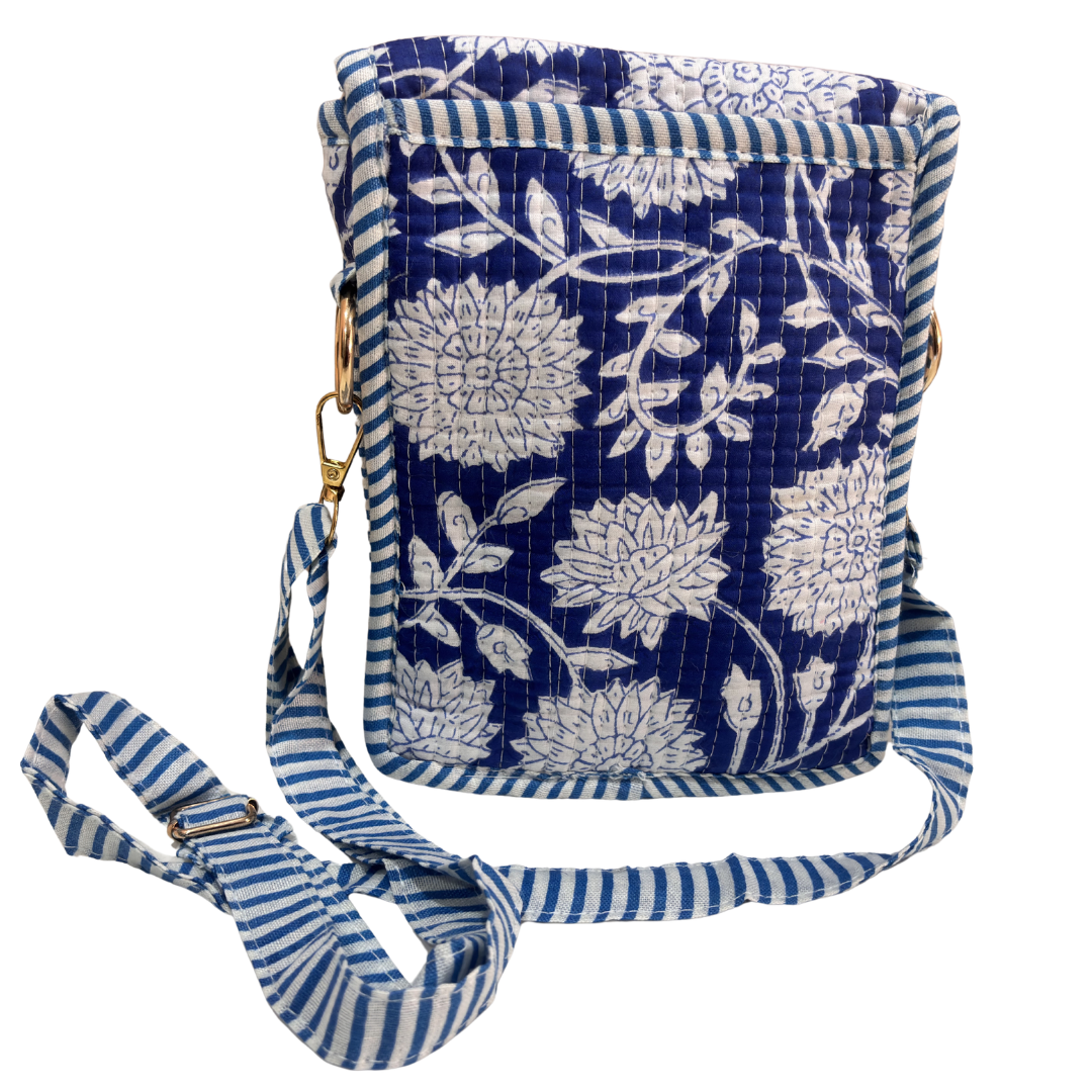 Quilted Cotton Mobile Sling Bag | The House of RajPadmini