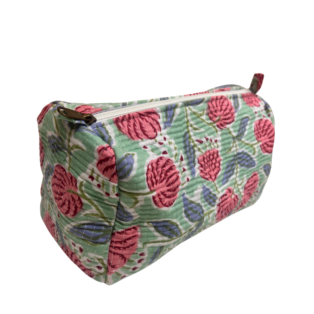 The Alfred Edition Multipurpose Travel Organizers:- Premium Handcrafted Waterproof Quilted Cotton Beauty/Travel Organizer Bag for Men & Women