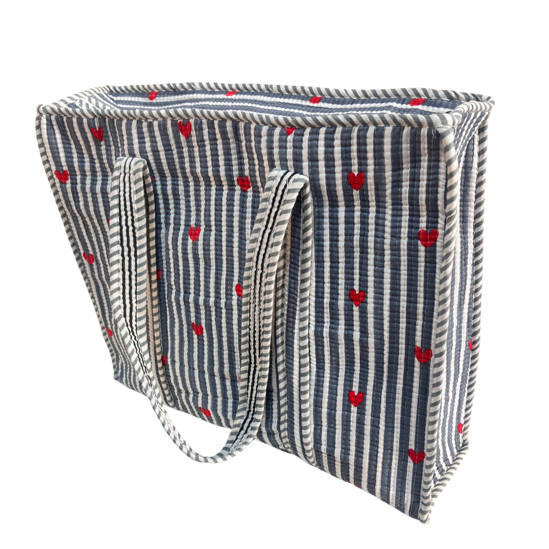The Bazaar Bhoot Edition:- Premium Cotton Quilted Shopping Tote Bag