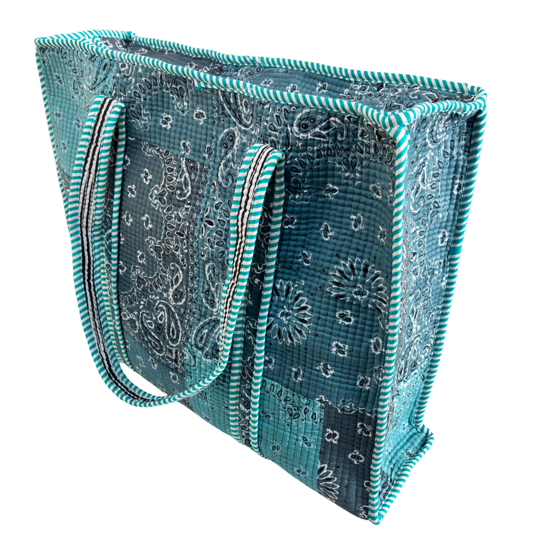 The Bazaar Bhoot Edition:- Premium Cotton Quilted Shopping Tote Bag