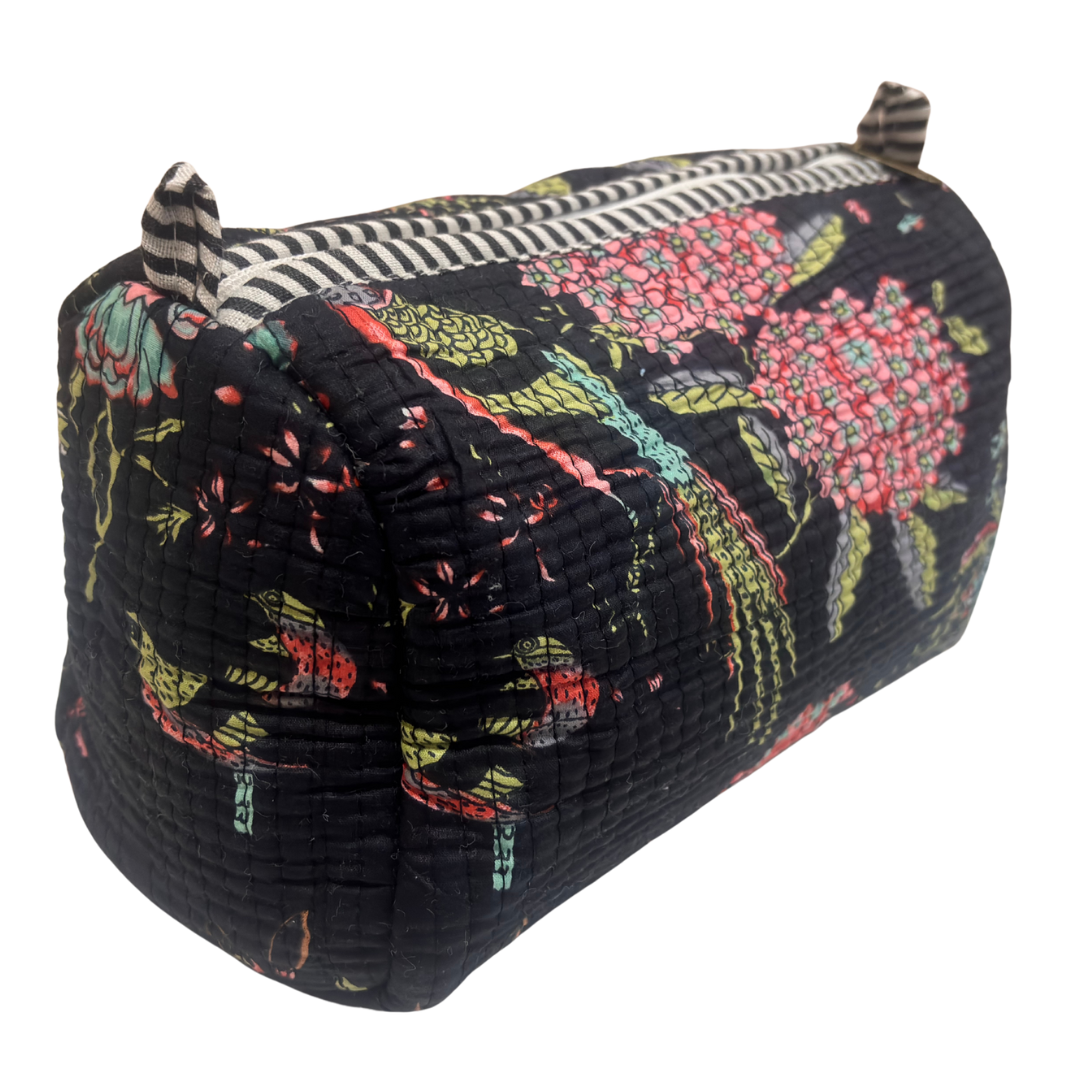 The Alfred Edition Multipurpose Travel Organizers:- Premium Handcrafted Waterproof Quilted Cotton Beauty/Travel Organizer Bag for Men & Women