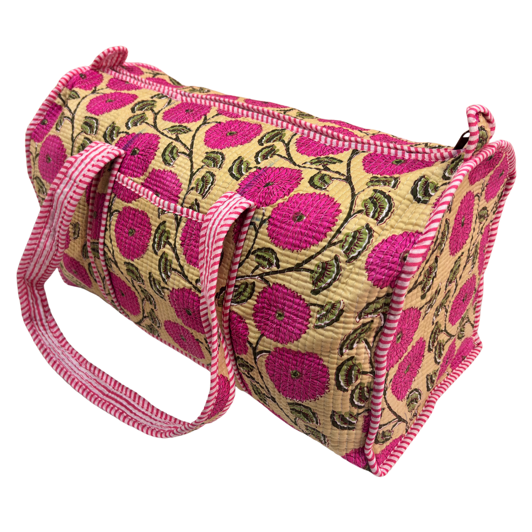 The Pushkar Balloon Quilted Heritage Duffle - Travel Ready Collection
