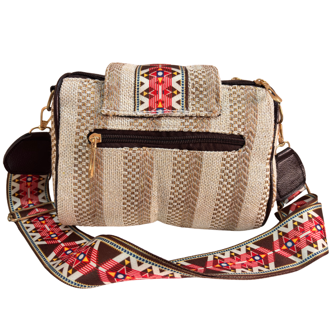 Maharani Jute Sling Bag for Women | Crossbody Bag for Saree, Kurta & Festive Wear | The House of RajPadmini