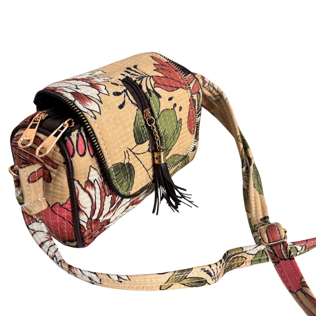 RajPadmini Handcrafted Quilted Cotton Sling Bag