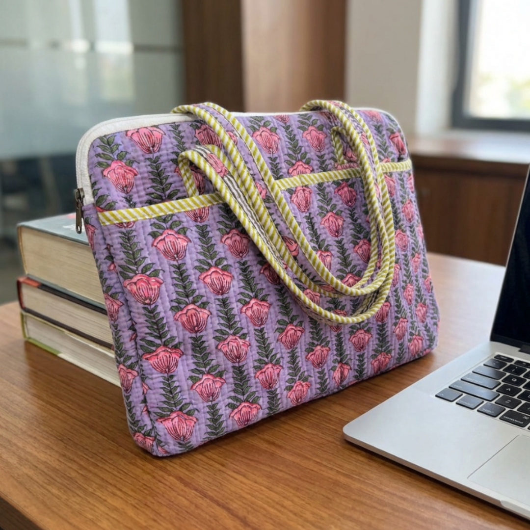 The House of RajPadmini Quilted Laptop Sleeve