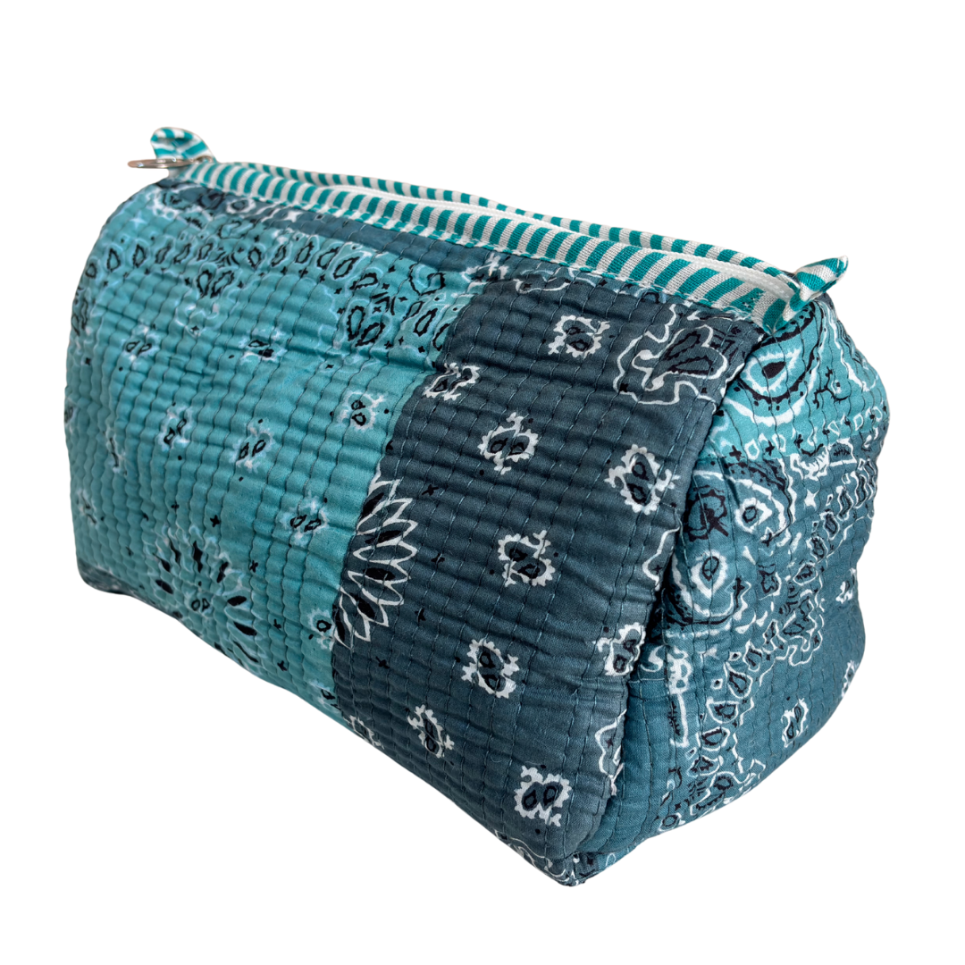 The Alfred Edition Multipurpose Travel Organizers:- Premium Handcrafted Waterproof Quilted Cotton Beauty/Travel Organizer Bag for Men & Women