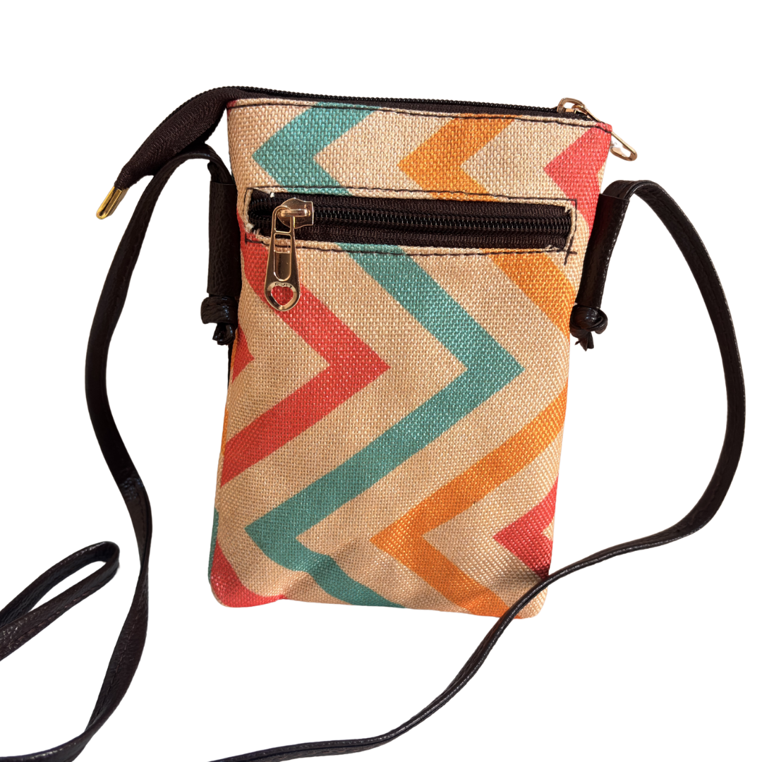 Mobile Sling Bag for Women | Printed Crossbody Phone Bag for Travel & Daily Use | The House of RajPadmini