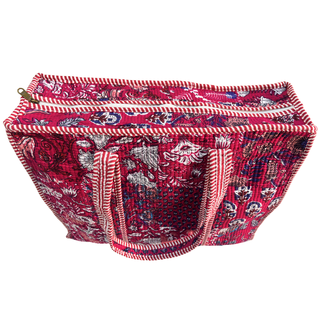 The Bazaar Bhoot Edition:- Premium Cotton Quilted Shopping Tote Bag