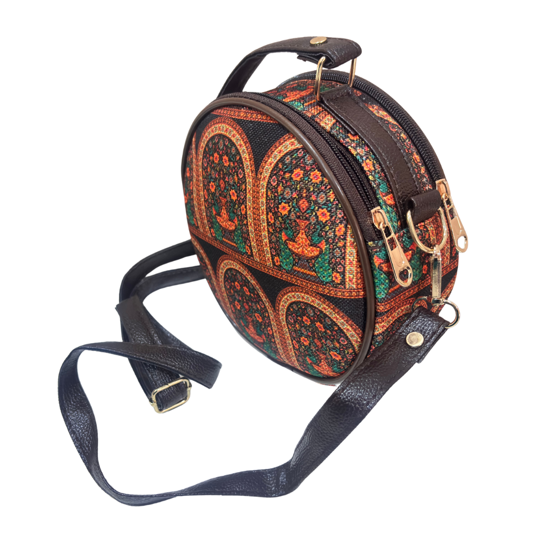 The House of RajPadmini Round Crossbody Sling Bag