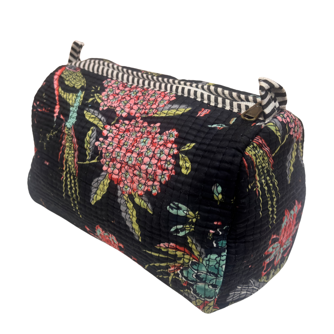 The Alfred Edition Multipurpose Travel Organizers:- Premium Handcrafted Waterproof Quilted Cotton Beauty/Travel Organizer Bag for Men & Women