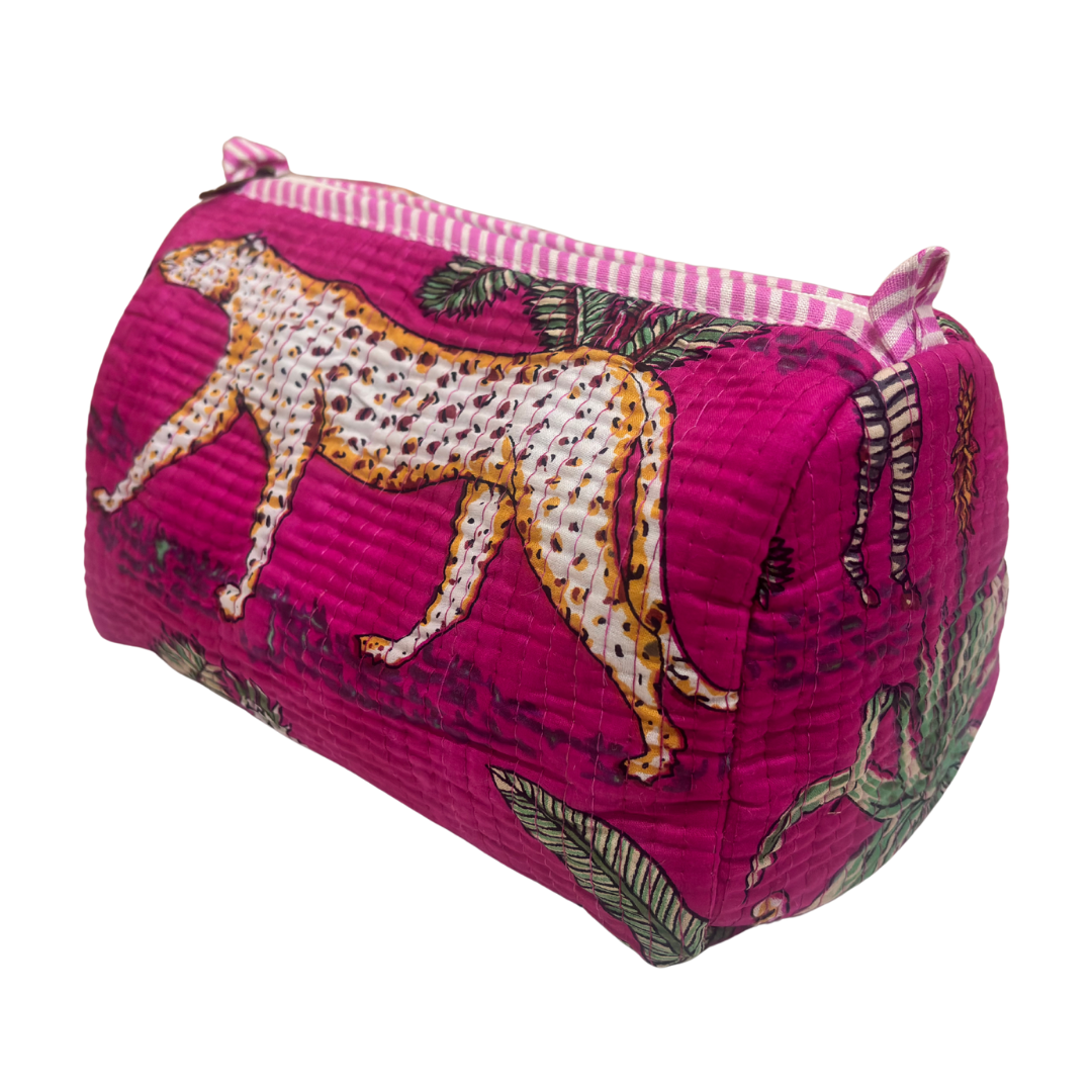 The Alfred Edition Multipurpose Travel Organizers:- Premium Handcrafted Waterproof Quilted Cotton Beauty/Travel Organizer Bag for Men & Women