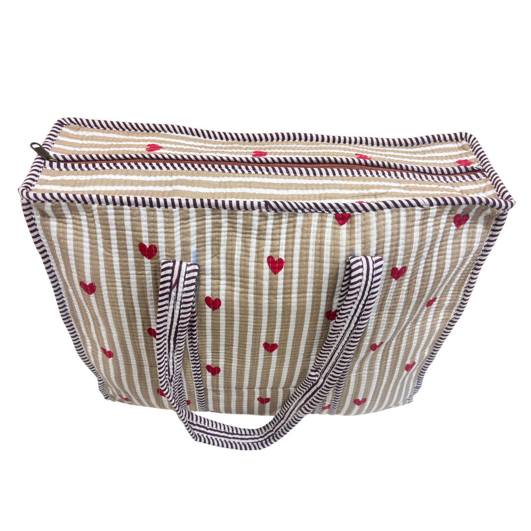 The Bazaar Bhoot Edition:- Premium Cotton Quilted Shopping Tote Bag