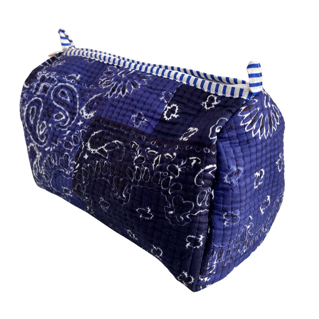 The Alfred Edition Multipurpose Travel Organizers:- Premium Handcrafted Waterproof Quilted Cotton Beauty/Travel Organizer Bag for Men & Women