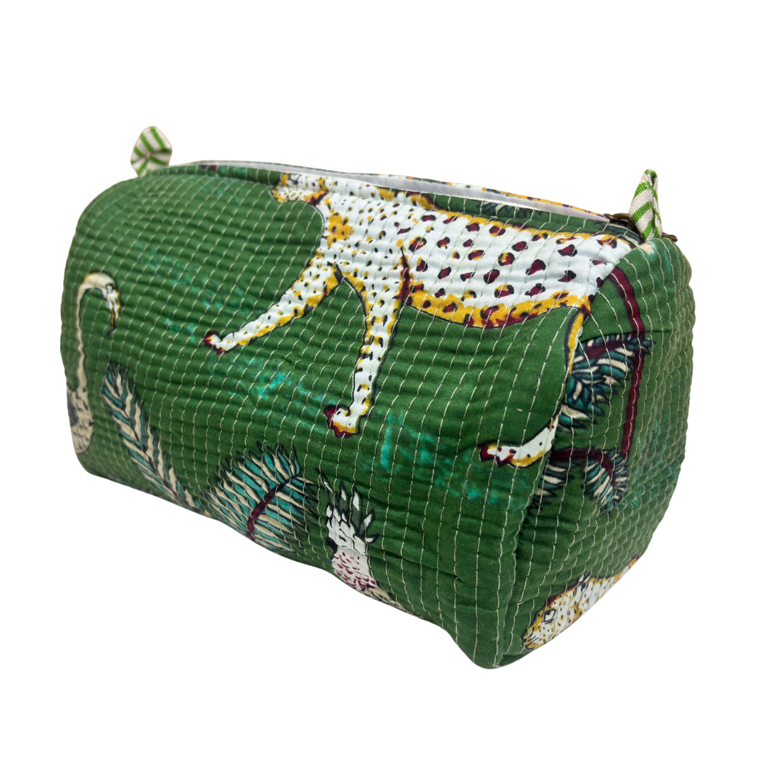 The Alfred Edition Multipurpose Travel Organizers:- Premium Handcrafted Waterproof Quilted Cotton Beauty/Travel Organizer Bag for Men & Women