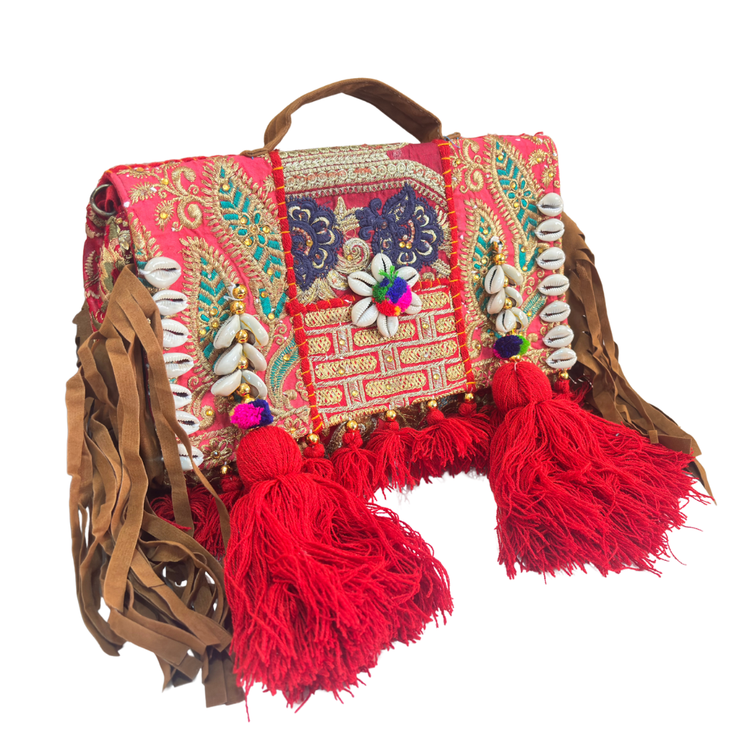 The House of RajPadmini Handmade Banjara Crossbody Bag