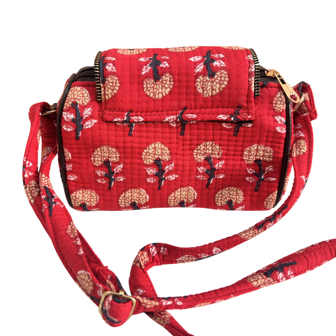 RajPadmini Handcrafted Quilted Cotton Sling Bag