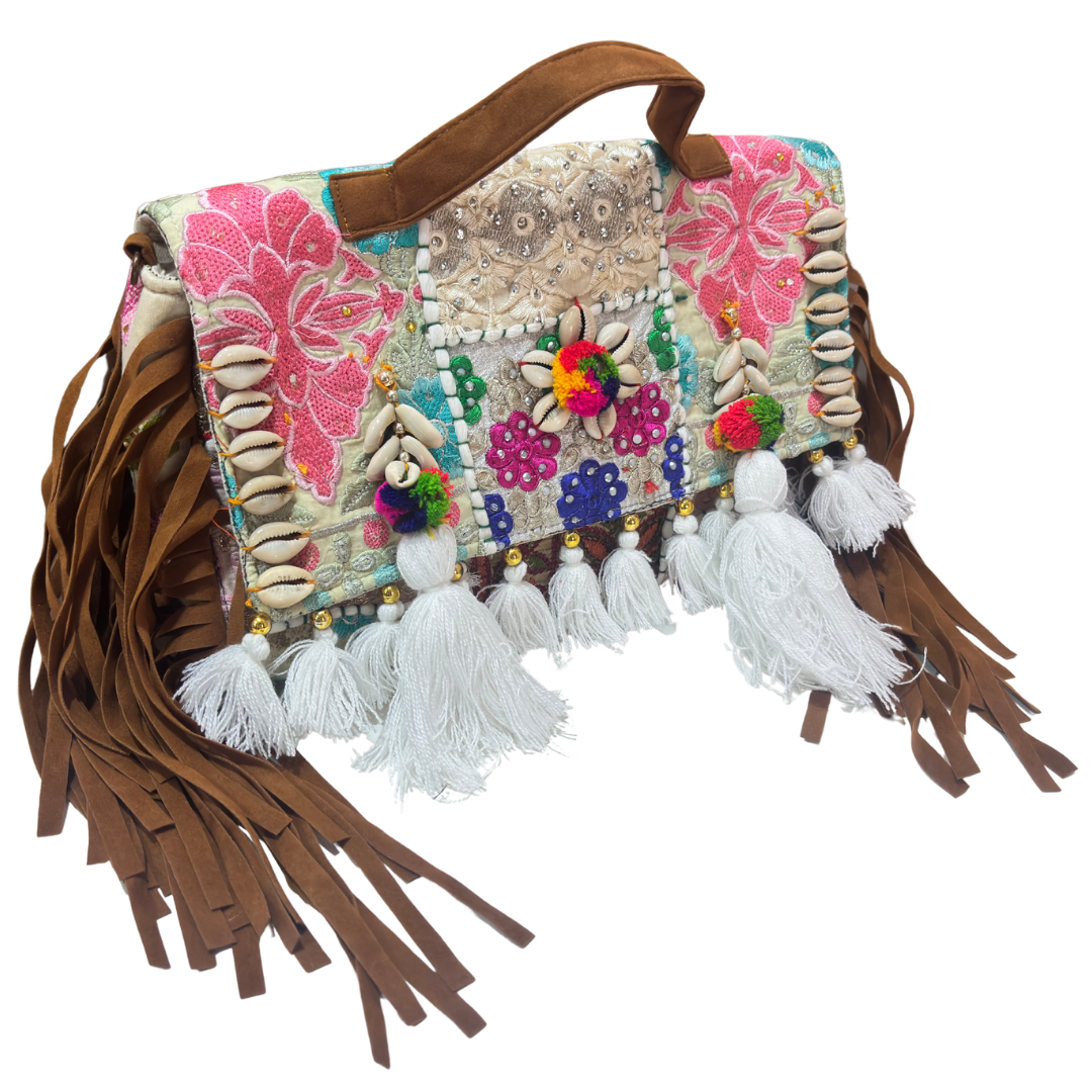 The House of RajPadmini Handmade Banjara Crossbody Bag