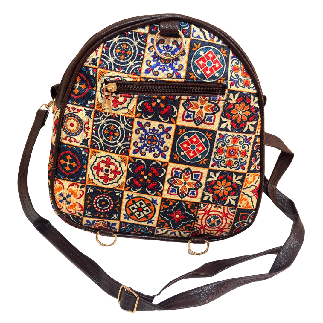 The Harkara Messenger Backpack Convertible Sling - Palace Runner Collection