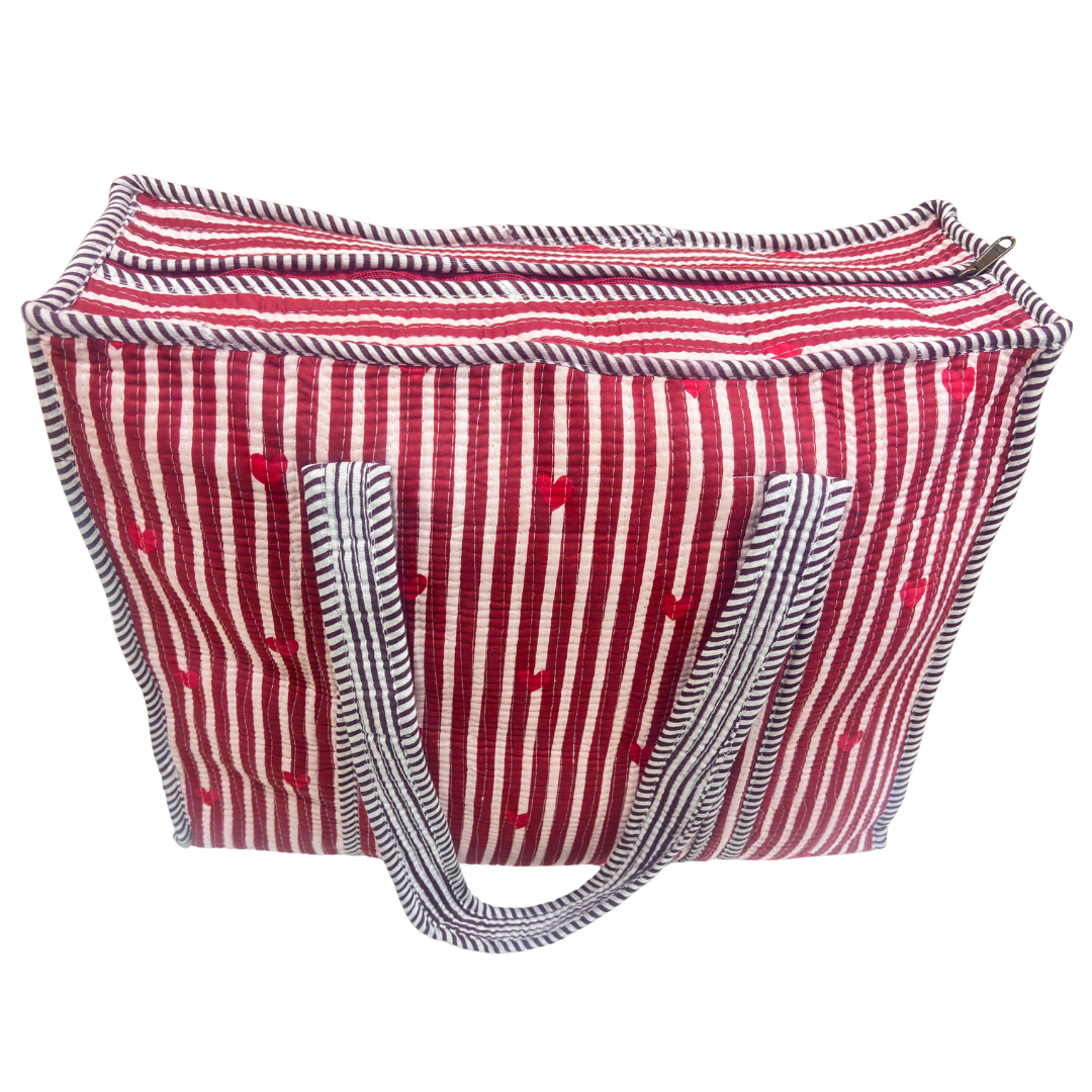 The Bazaar Bhoot Edition:- Premium Cotton Quilted Shopping Tote Bag