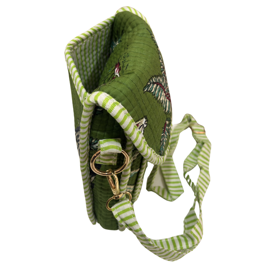 Quilted Cotton Mobile Sling Bag | The House of RajPadmini