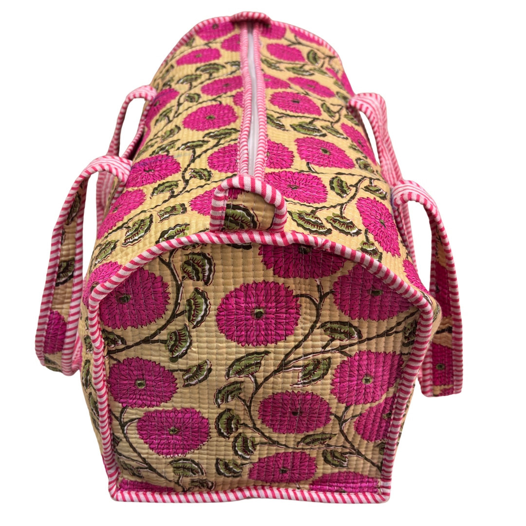 The Pushkar Balloon Quilted Heritage Duffle - Travel Ready Collection