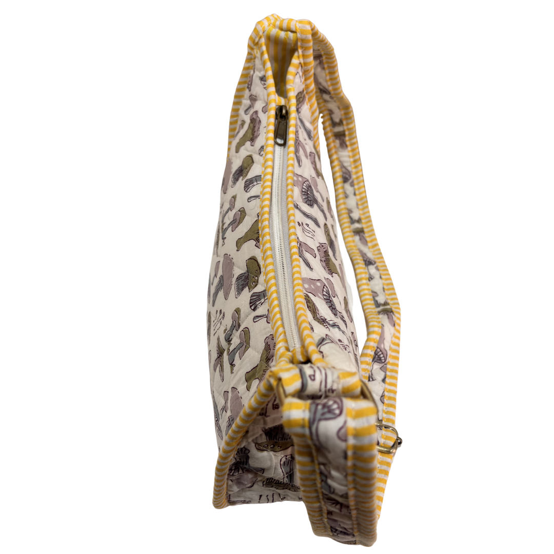 Quilted Cotton Moon Sling Bag for Women | Handcrafted Moon Crossbody Bag for Daily & Casual Wear | The House of RajPadmini
