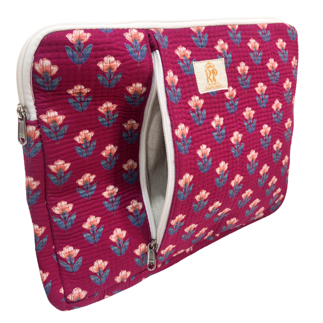 Rakhi Combo — Working Didi Special | 14" Laptop Sleeve + Travel Pouches Set of 3 + Free Rakhi | The House of RajPadmini