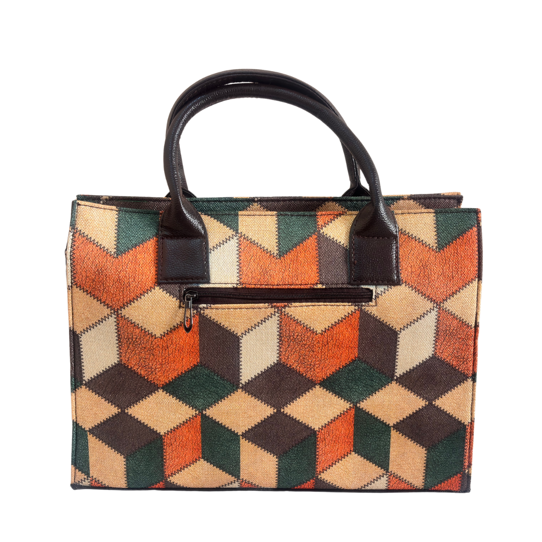 The House of RajPadmini Printed Tote Bag Set with Complementary Pouch