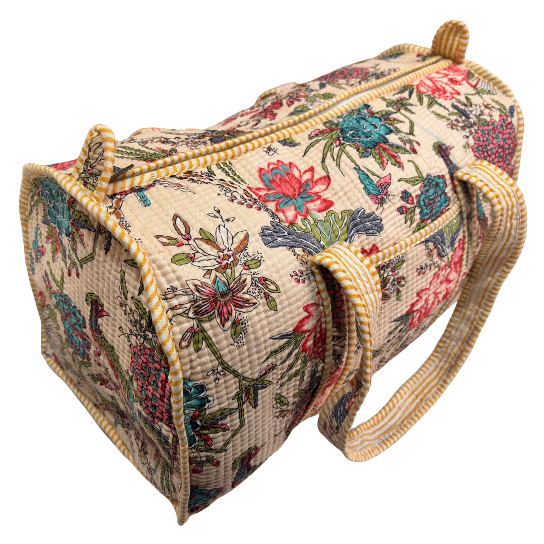 The Pushkar Balloon Quilted Heritage Duffle - Travel Ready Collection