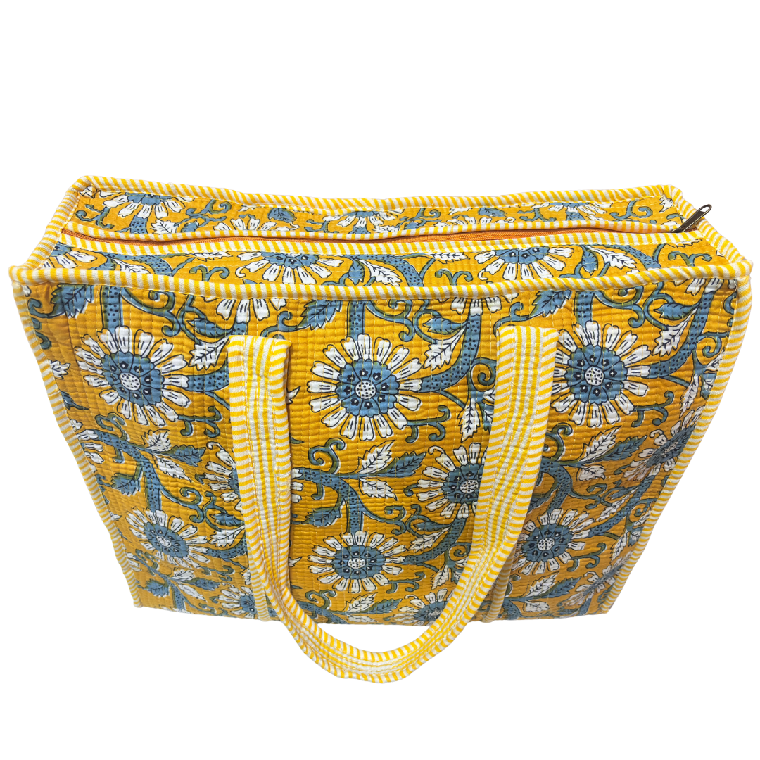 The Bazaar Bhoot Edition:- Premium Cotton Quilted Shopping Tote Bag