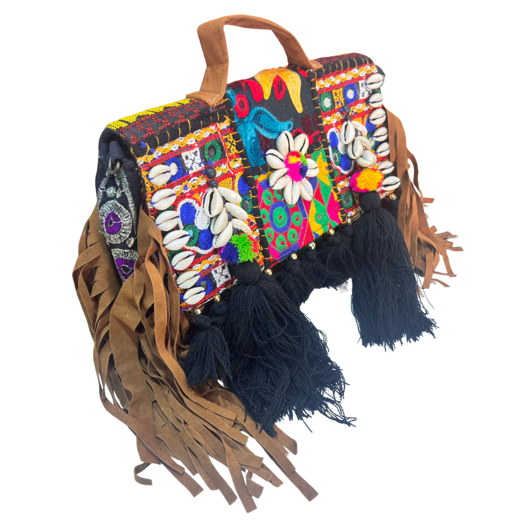 The House of RajPadmini Handmade Banjara Crossbody Bag