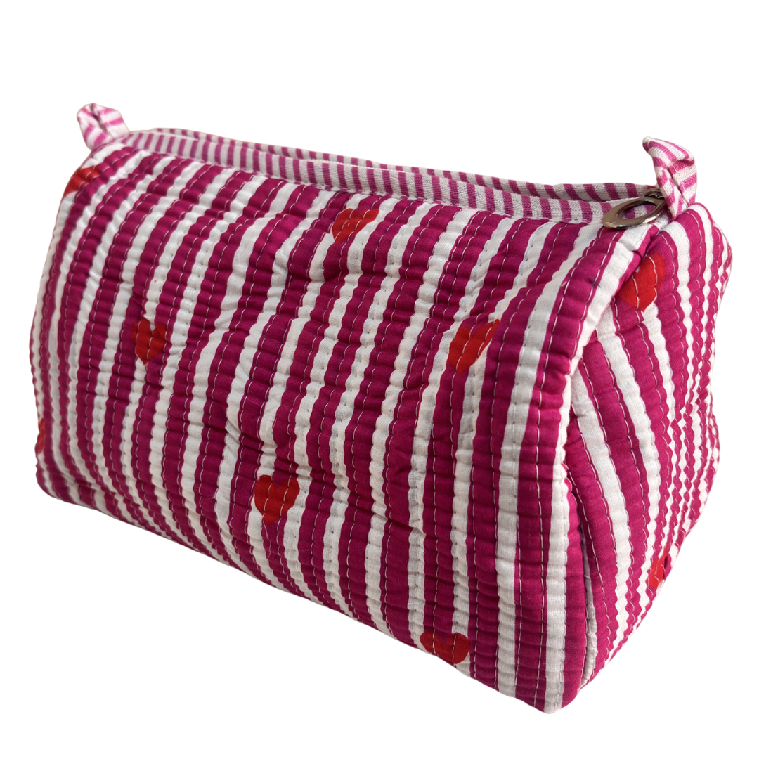 The Alfred Edition Multipurpose Travel Organizers:- Premium Handcrafted Waterproof Quilted Cotton Beauty/Travel Organizer Bag for Men & Women