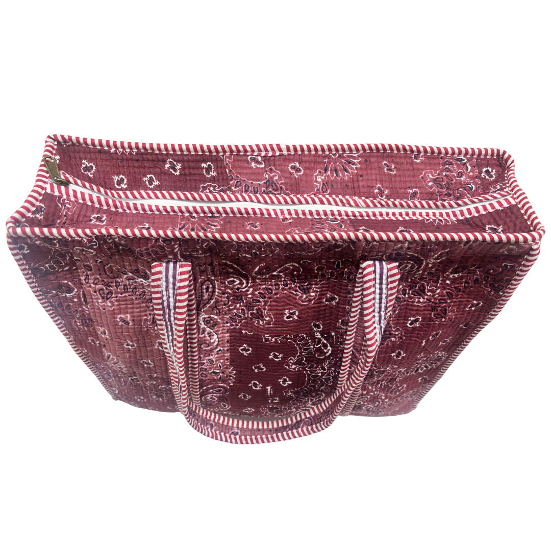 The Bazaar Bhoot Edition:- Premium Cotton Quilted Shopping Tote Bag