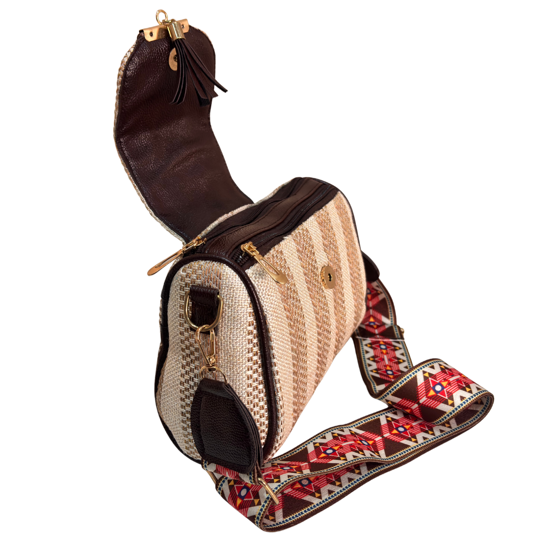 Maharani Jute Sling Bag for Women | Crossbody Bag for Saree, Kurta & Festive Wear | The House of RajPadmini