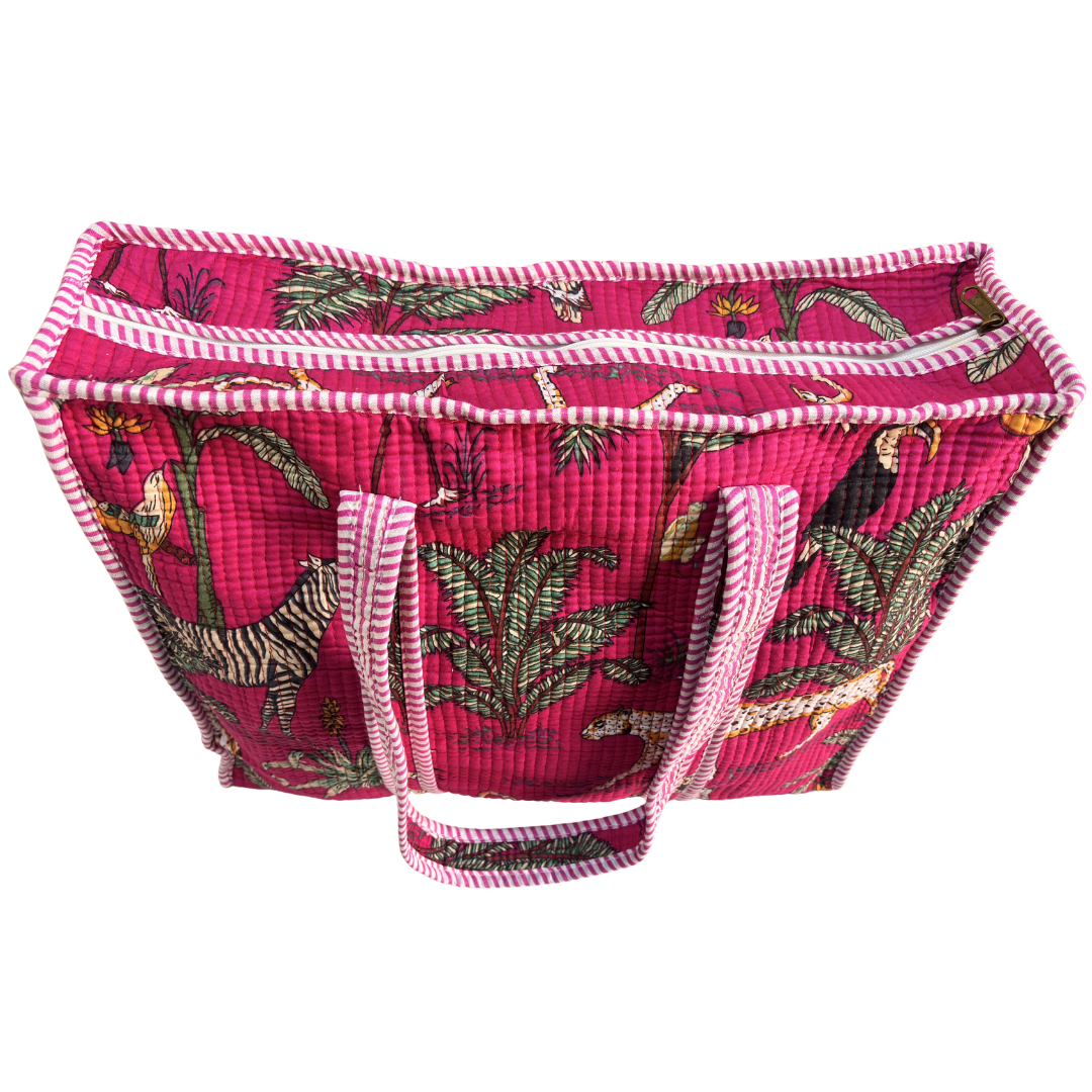 The Bazaar Bhoot Edition:- Premium Cotton Quilted Shopping Tote Bag