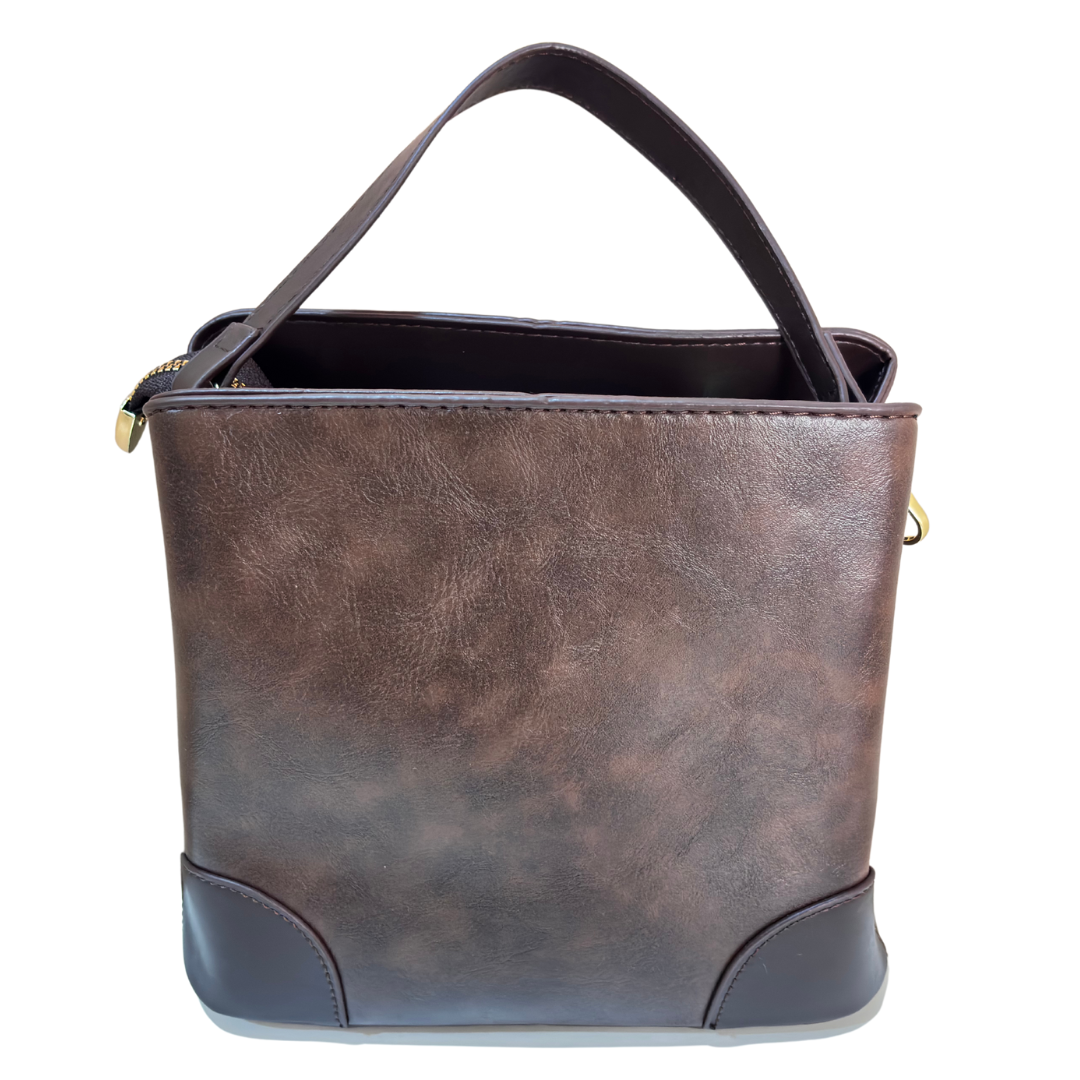 Handcrafted Elephant Design Handbag Convertible Crossbody Bag