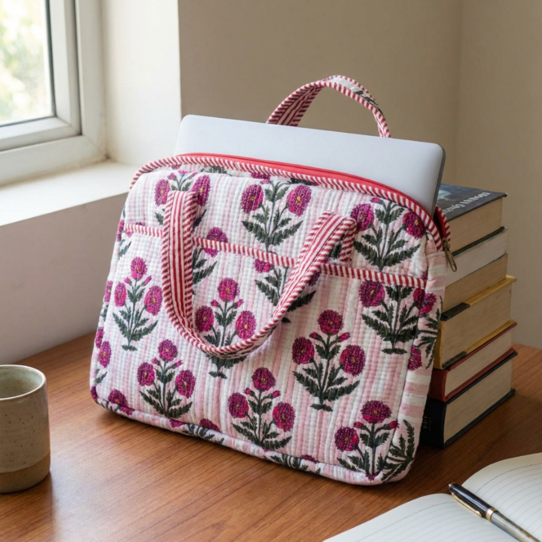 The House of RajPadmini Quilted Laptop Sleeve
