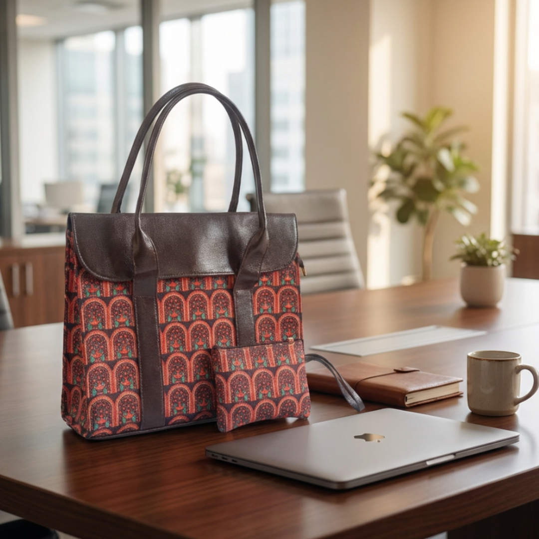 The House of RajPadmini Conference Carryall Tote Bag with Complimentary Pouch
