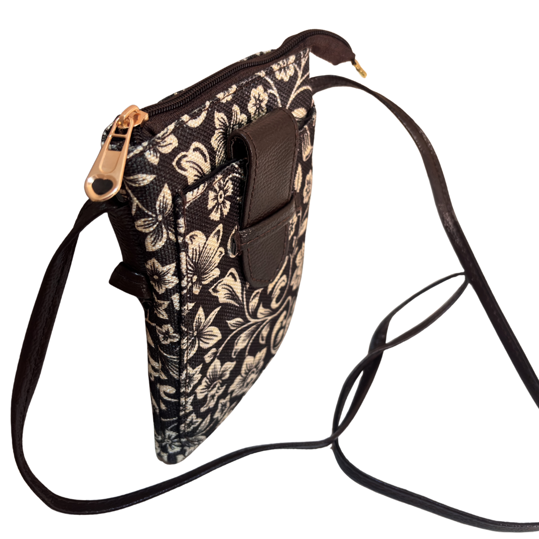 Mobile Sling Bag for Women | Printed Crossbody Phone Bag for Travel & Daily Use | The House of RajPadmini