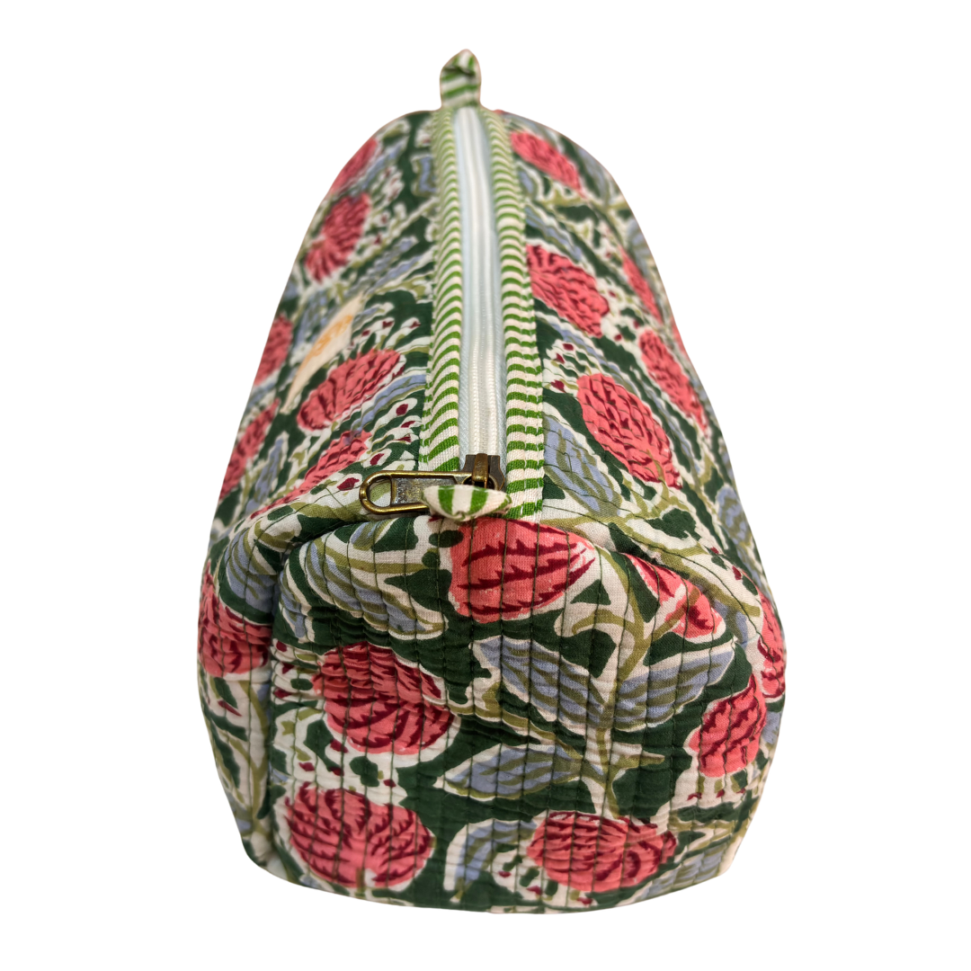 4-in-1 Festive Gifting COMBO : Premium Quilted Tote Bag + 3 Waterproof Pouches = Your Complete Organization Solution!